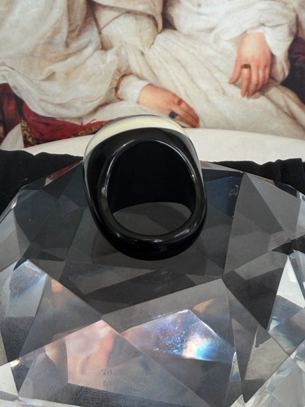 CHANEL Coco Mark Resin Ring - Picture 6 of 7